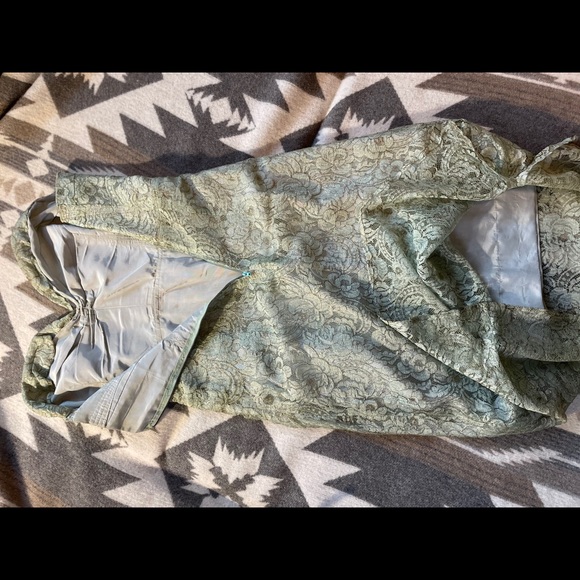 Stunning vintage Tiffany blue 60s cocktail dress! - Picture 13 of 15